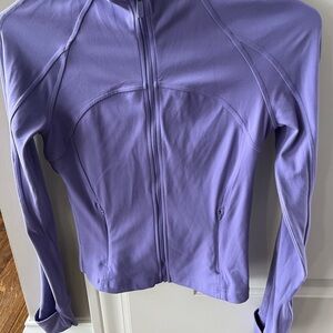 Lululemon Define Cropped Nulu Purple Full-Zip Jacket